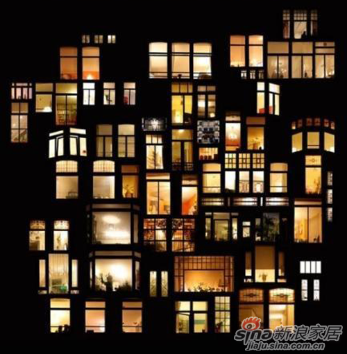 法国艺术家anne-laure maison~捕捉到窗户在夜晚时所绽放的美丽