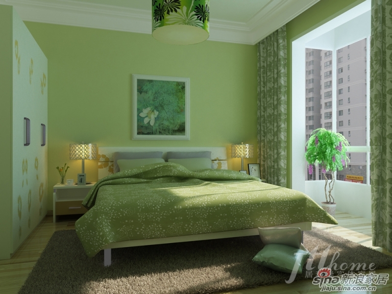 主题【设计案例】豆绿色的居室设计,你觉得怎么样!