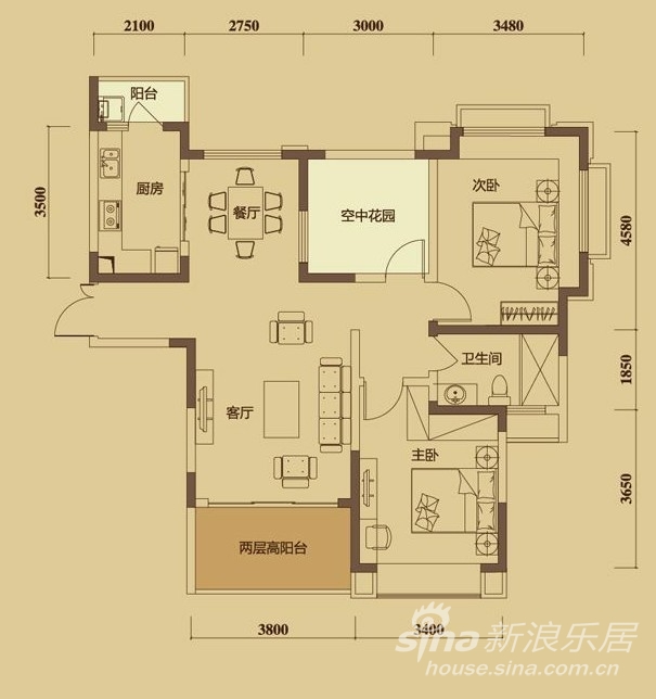 佳乐国际城c户型赏析高清图片