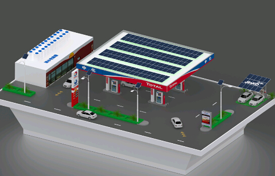 晶科承建国内首个加油站光伏全应用项目 获评