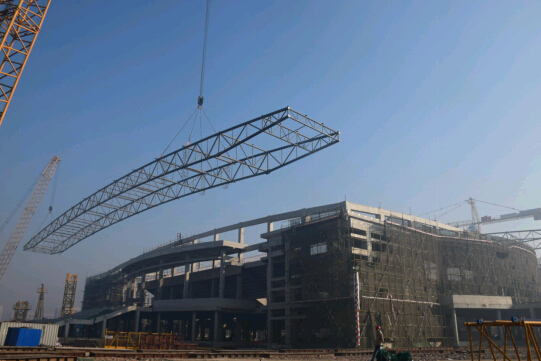 天津体育学院新校区体育馆工程顺利封顶 中建