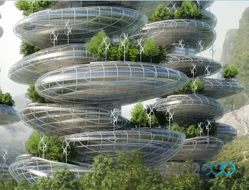 科幻!Vincent Callebaut设计深圳的农庄摩天楼